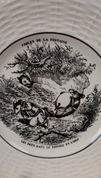 Assiette Sarreguemines Fables de La Fontaine, Les Rats