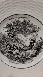 Assiette Sarreguemines Fables de La Fontaine, Les Rats