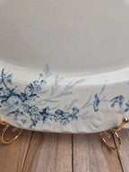 Grand plat ovale Terre de Fer Creil et Montereau Linotte – Xixe