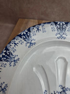 Grand plat à asperges, terre de fer, Jules Vieillard Bordeaux – Modèle Rouen – Xixe siècle