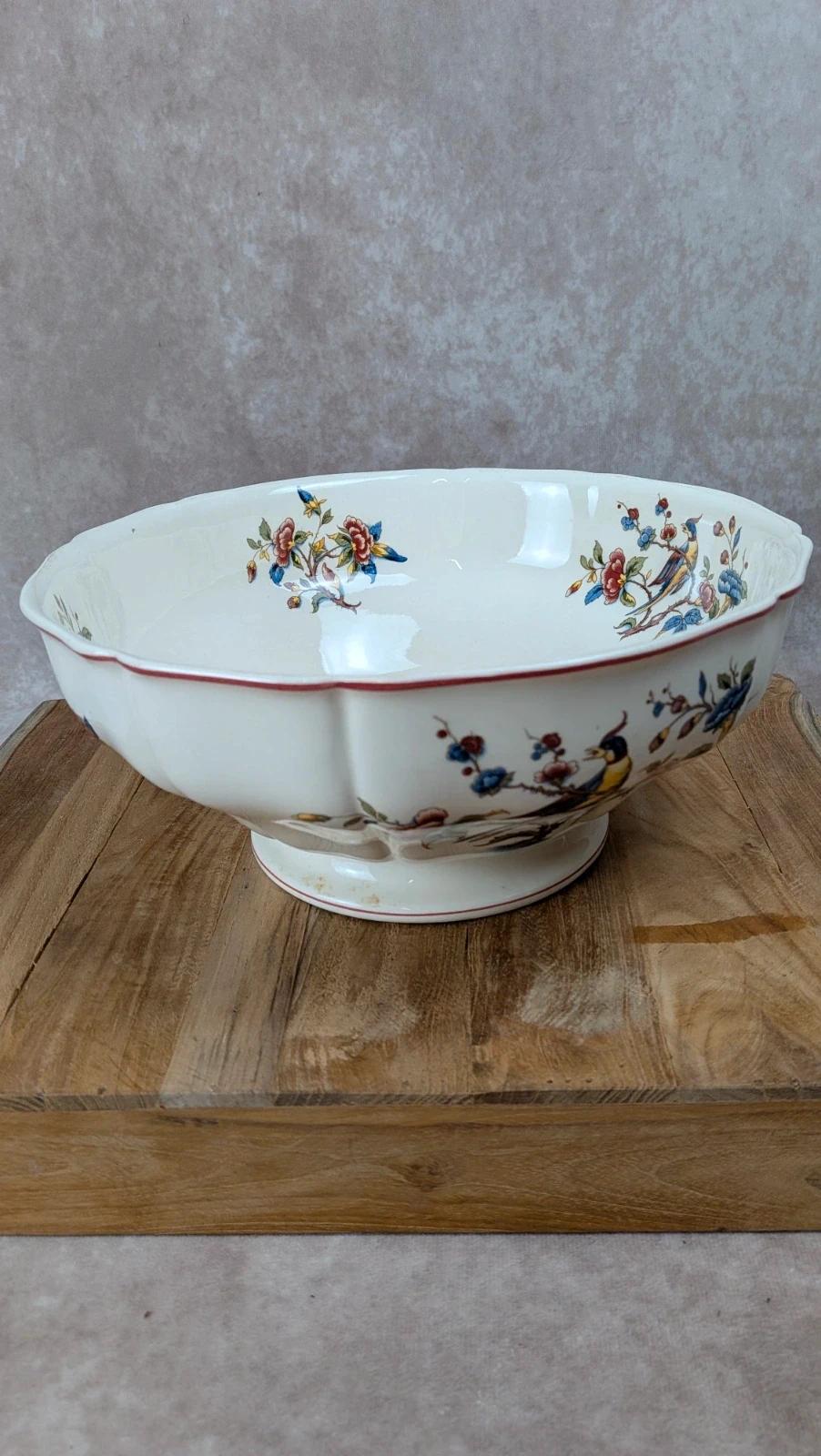 Grand saladier ancien Villeroy & Boch – Modèle “phoenix”