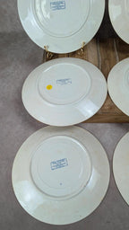 Lot de 6 assiettes plates Sarreguemines Digoin – Modèle Vaucluse