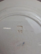 Plat rond terre de fer Hippolyte Boulenger – Modèle Gagny – Bleu ancien