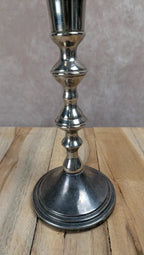 Bougeoir en métal argenté – style classique vintage