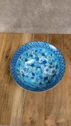 Petit bol asiatique décor floral bleu – Porcelaine
