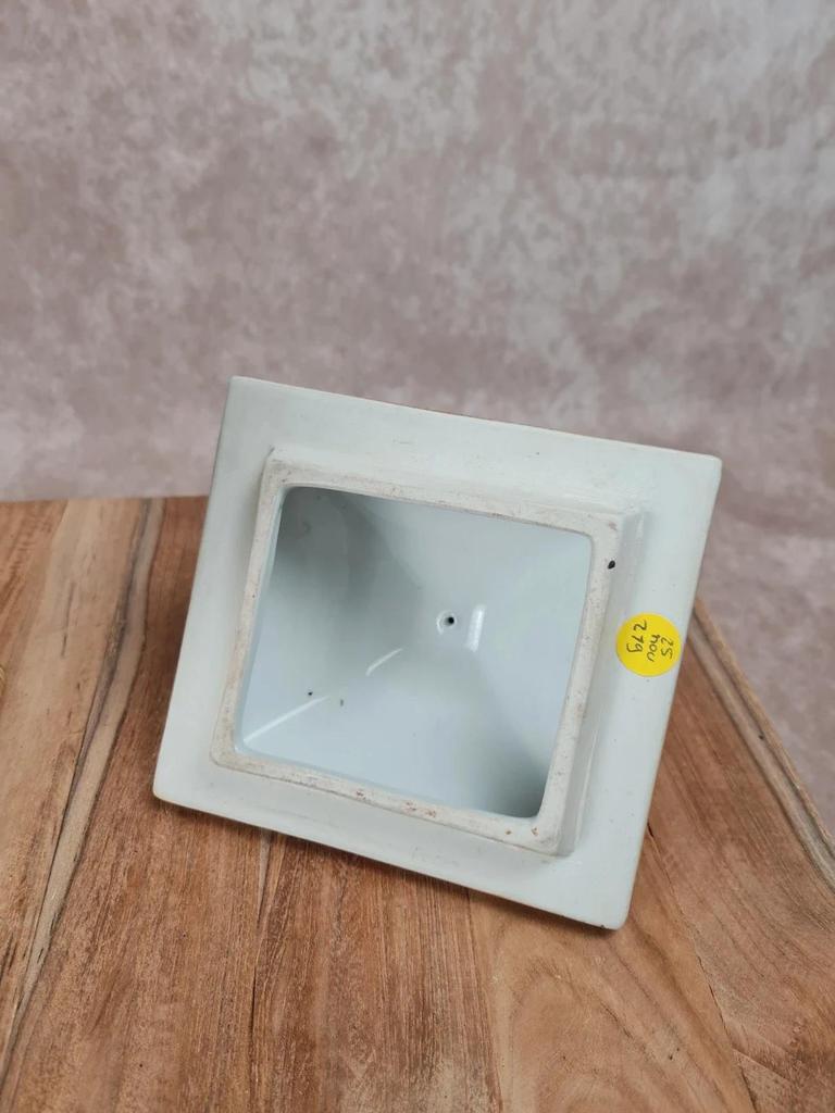 Pot couvert décoratif Sylvie Langet – motif bambous – style pagod