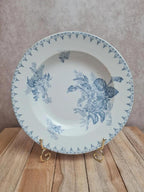Assiette creuse ancienne Sarreguemines modèle Flore 🌿💙