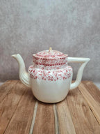 Théière anglaise Wileman Foley Shelley Rn148962 Dolly Varden décor rouge