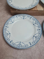 Lot de 6 assiettes Terre de Fer Hb & Cie – Service Balzac bleu 💙