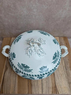 Légumière ancienne terre de fer – Faïencerie d’onnaing – décor Sorbier