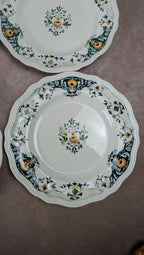 Lot de 6 assiettes plates Longchamp