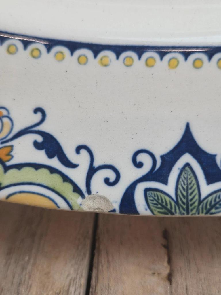 Grand plat ovale K&g Lunéville modèle Lisbonne ancien 41,5 cm