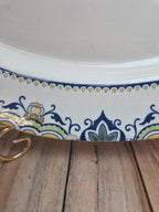 Grand plat ovale K&g Lunéville modèle Lisbonne ancien 41,5 cm