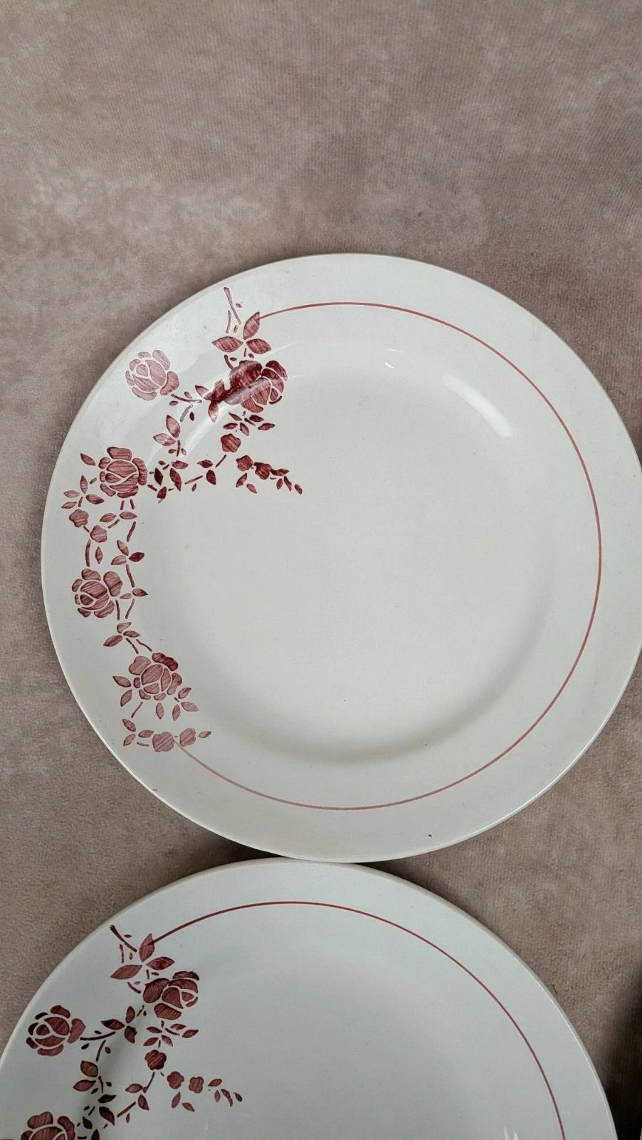 Lot de 6 assiettes plates Saint-amand modèle Marcel
