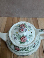 Ensemble théière et pot à lait vintage Crown Ducal Chinese Garden – Angleterre