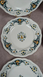 Lot de 6 assiettes plates Longchamp