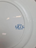 Lot de 6 assiettes Terre de Fer Hb & Cie – Service Balzac bleu 💙