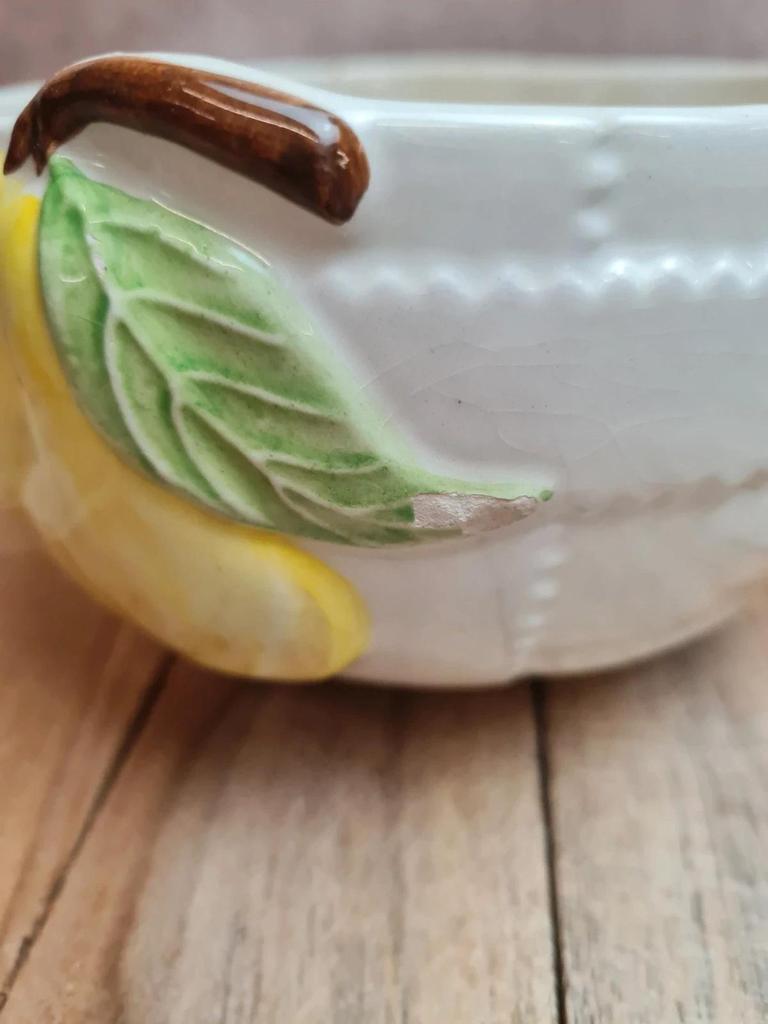 Bol en barbotine Martan Portugal décor poire – esprit campagne chic