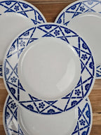 Lot de 4 assiettes à dessert Kg Lunéville – Modèle Lucien