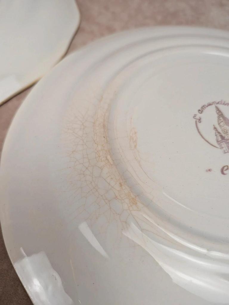 Lot de 10 assiettes à dessert L’amandinoise Coopélia vintage