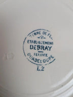 Lot de 3 assiettes plates en terre de fer Debray – Service Guadeloupe