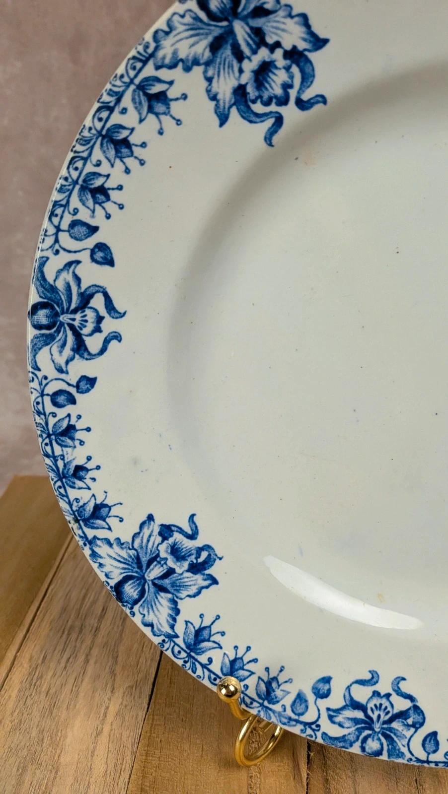 Assiette plate Saint-amand & Hamages – Modèle Orchidées