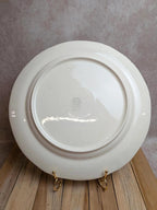 Grand plat rond Villeroy & Boch Phoenix – Terre de fer – 33,5 cm – Oiseaux exotiques