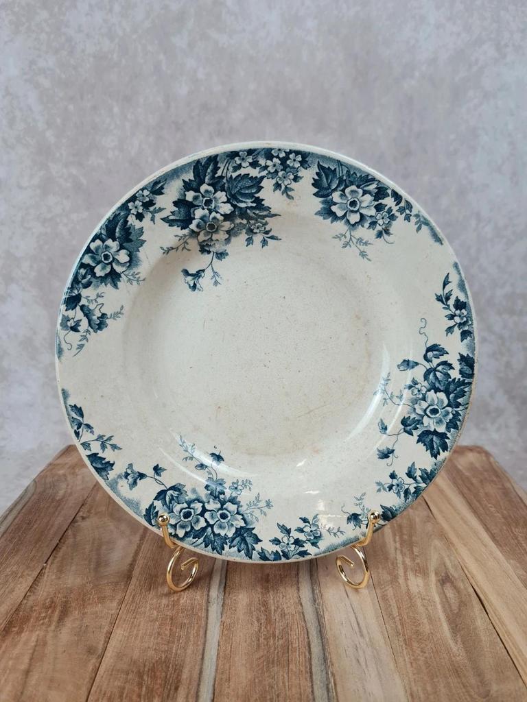 Assiette creuse ancienne Saint-amand modèle Marie-louise 🌸