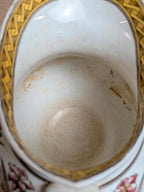 Ancien pot à lait Sarreguemines U&c – Terre de fer – Modèle Derby polychrome