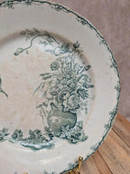 Assiette terre de fer Lunéville modèle champêtre