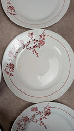 Lot de 6 assiettes plates Saint-amand modèle Marcel
