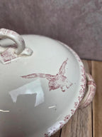 Petite soupière ancienne Sarreguemines modèle Favori rose – Terre de fer