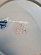 Assiette creuse Longwy modèle Japonais décor oiseau ancien