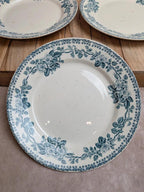 Lot de 3 assiettes plates en terre de fer Debray – Service Guadeloupe