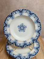 Lot de 2 assiettes creuses en terre de fer Jules Vieillard Bordeaux – Rouen