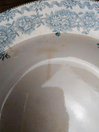 Lot de 3 assiettes creuses anciennes Saint-amand modèle Argenton Terre de fer