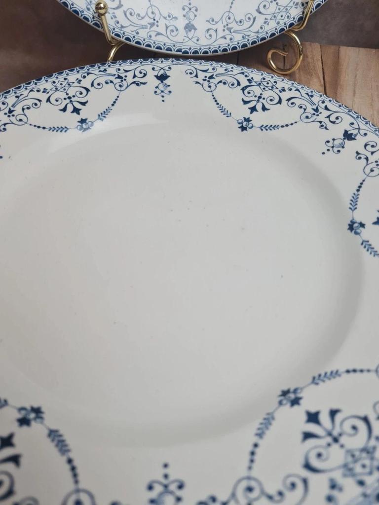 Lot de 6 assiettes Terre de Fer Hb & Cie – Service Balzac bleu 💙