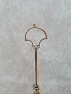 Ancien bougeoir / lampe à huile en laiton