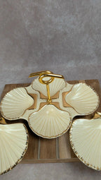 Présentoir coquillage vintage Siloa Paris + 2 coquilles
