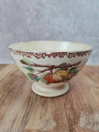 Bol ancien terre de fer, “au Planteur de Caïffa”, décor pomme 🍏🍂