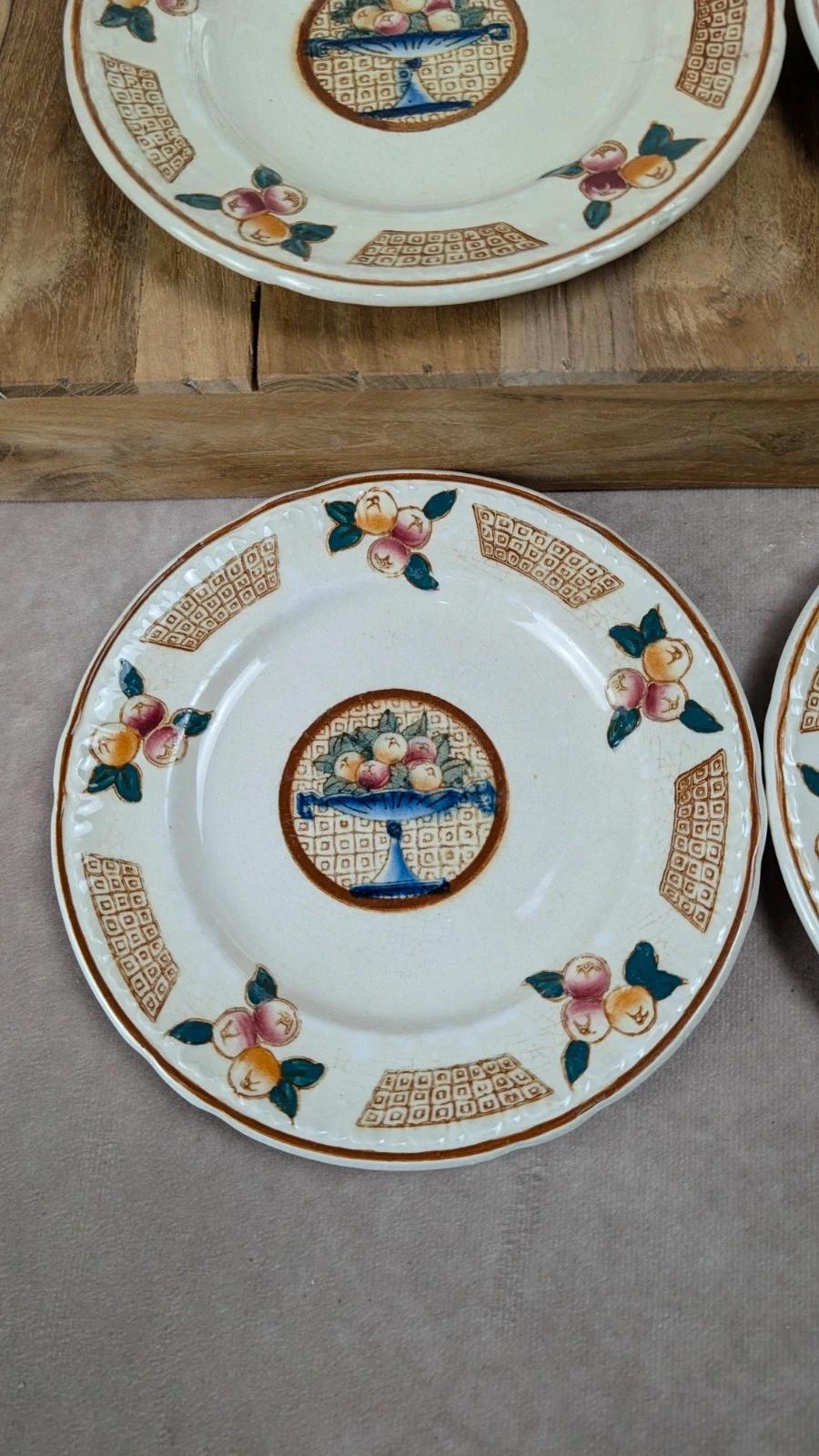 Lot de 6 assiettes à dessert Longwy – Modèle Maurice