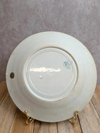 Assiette plate en terre de fer Lunéville – Modèle Guirlande – Ancienne