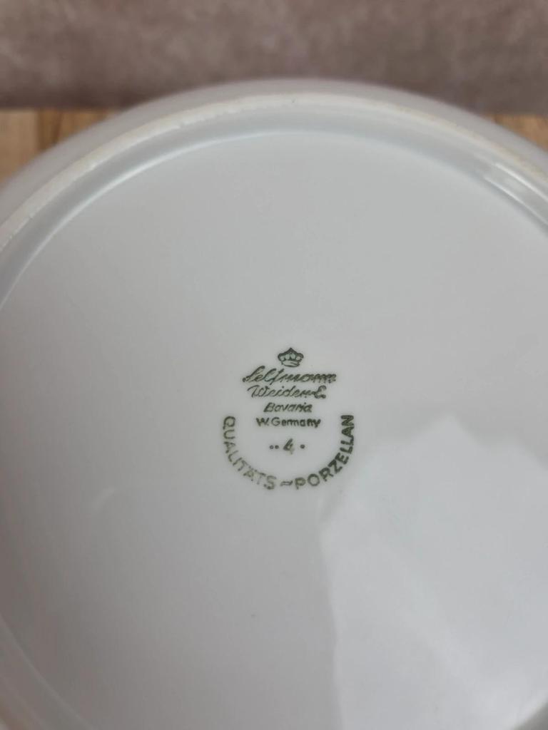 Saladier Seltmann Weiden Bavaria Theresia rouge – Porcelaine allemande vintage
