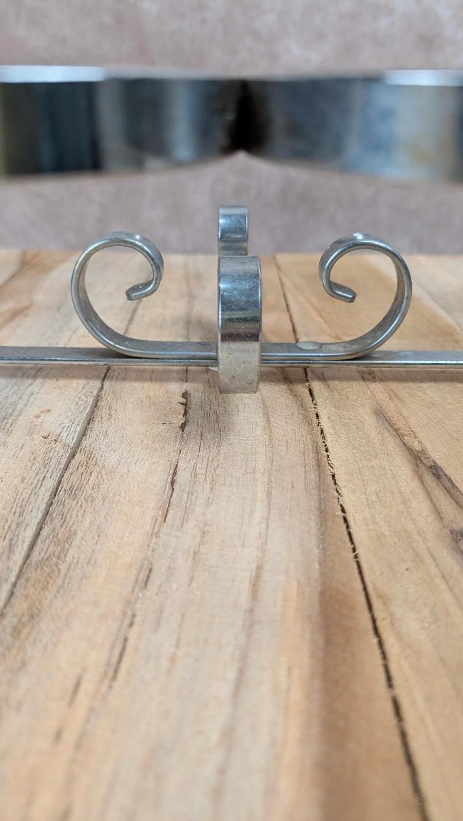 Dessous de plat chauffe-plat vintage en métal