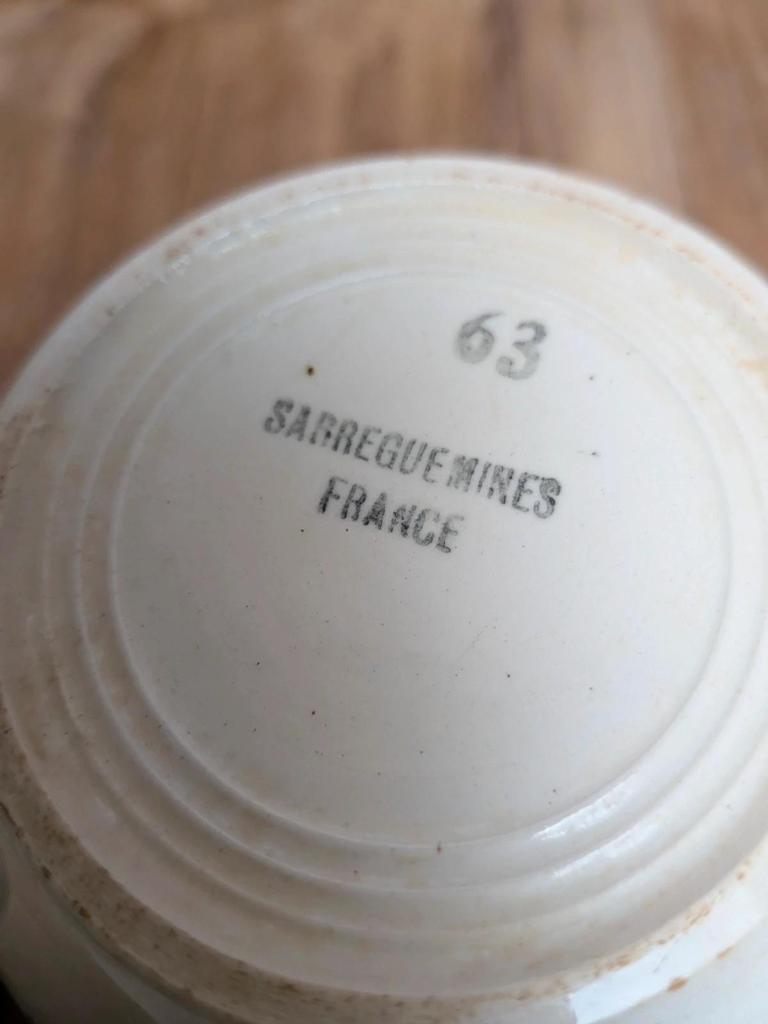 Tasse & soucoupe Sarreguemines modèle Bitche – Terre de fer