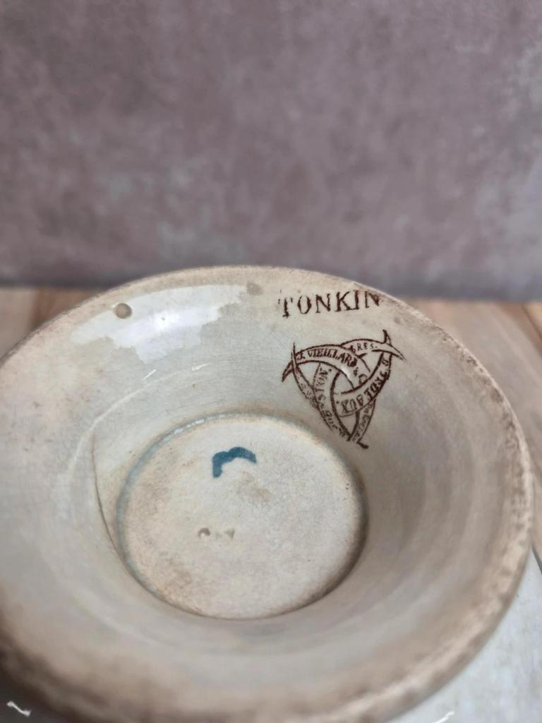 Bol à bouillon sur pied Jules Vieillard Bordeaux Tonkin – vers 1850