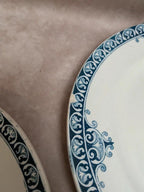 Lot de 8 assiettes à dessert Terre de Fer St Amand modèle Andrinople