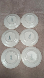 Lot de 6 assiettes à dessert Lunéville – modèle The Cottage