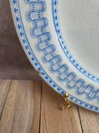 Lot de 4 assiettes plates anciennes anglaises B.p.w.&m. Milan – Terre de fer