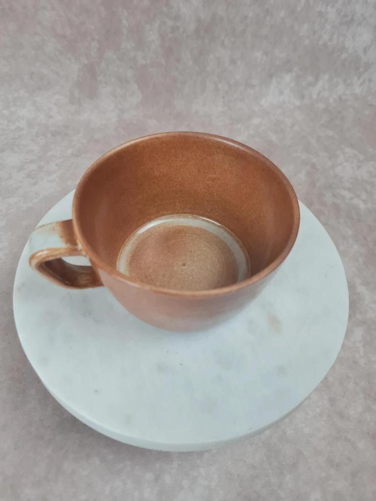 Tasse vintage en grès artisanal
